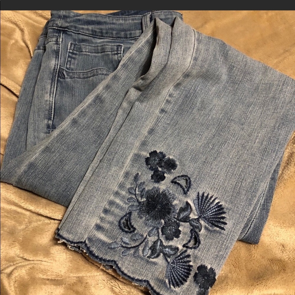 Embroidered jeans
